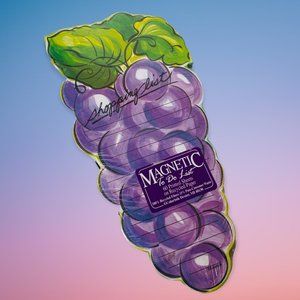 Vintage 80s 90s Grape Magnetic Shopping To Do List Notepad SEALED